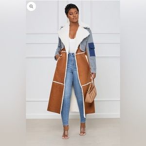 Long Line Denim Coat — Super Cute!